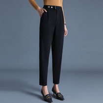 Autumn Winter Thickened Hair Khalaren Pants Woman Fat Mm Plus Fat Increase Code Display Slim Loose Casual Turnip Suit Women Pants