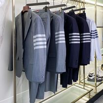 The work of Italy imported 130 all wool fabric autumn and winter mens high-end casual trousers 4056