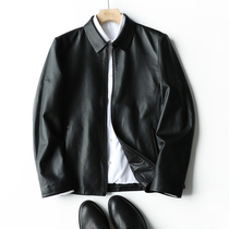 Welfare Payments Superior Sheep Leather Material ~ Autumn Winter Mens Business Casual Turkman Leather Clothes Real Leather Jacket Tide 5973
