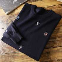 Island country single self-heating fabric autumn and winter mens fashion casual Joker round neck sweater tide 4120