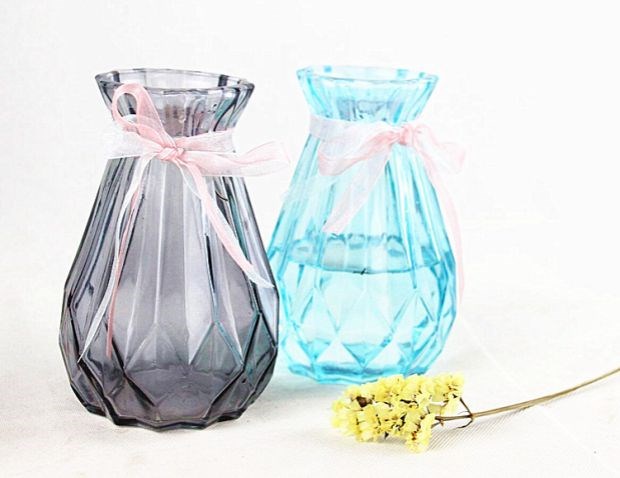 Hoa lục bình bình thủy canh cây thủy tinh chai phòng khách cắm hoa khô bình hoa máy tính để bàn bình hoa - Vase / Bồn hoa & Kệ chậu trồng hoa