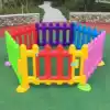 Amusement park multi-angle fence Plastic fence door cross game fence Children's railing Toddlers with door fence