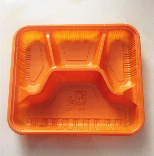 Disposable meal kit 4 grids Four-grid Two-style meal kit Takeaway Package Environmentally-friendly Box Packaging Box Business Meal Kit Degradable