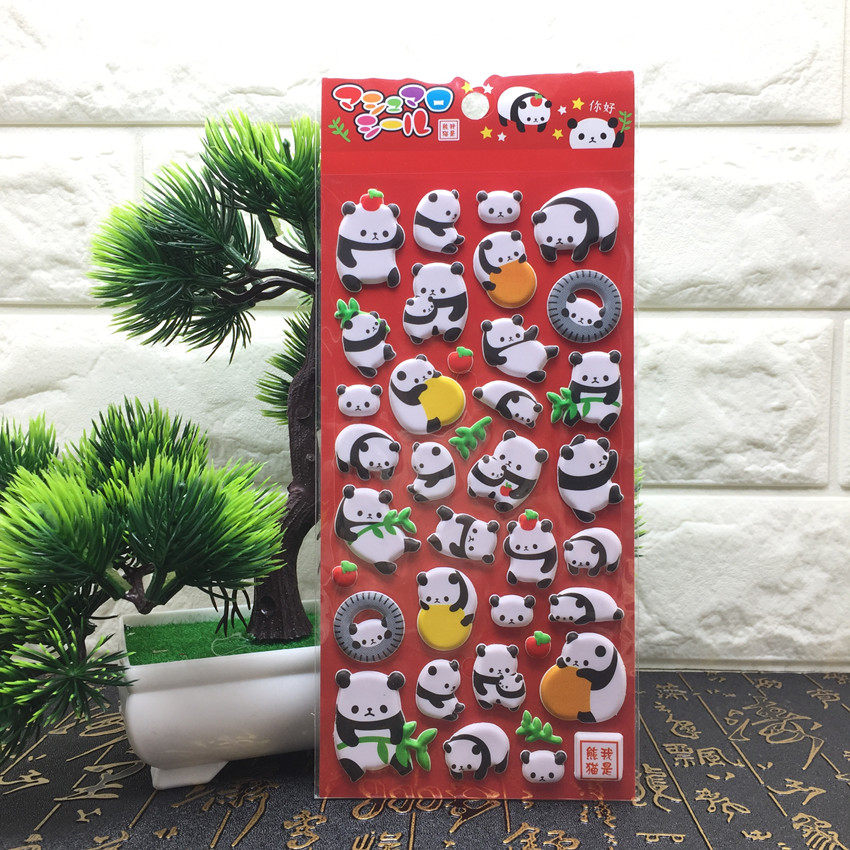 Japan Fine Panda Stickers Sticker for children's gifts Sichuan Chengdu Tourism Commemorates Gift Bubbles with Bubbles Sticker desk sticker