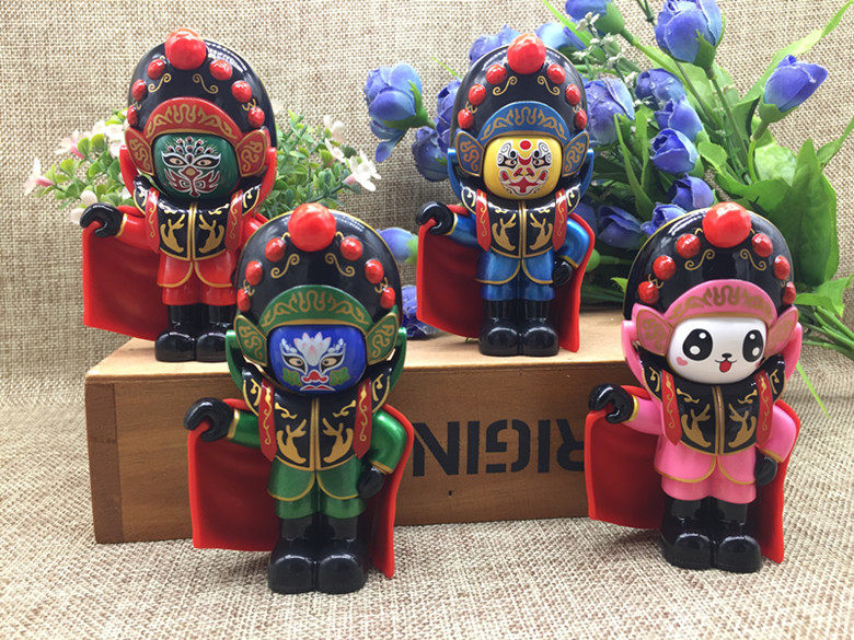 Polar Bear Sichuan Tourism Memorial Gift Sichuan Opera Changing Face Doll Pendant DOLL Creative paparazzi Toys