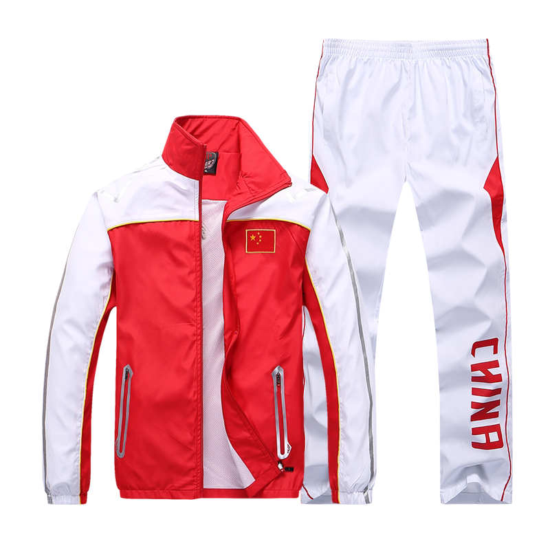 Chinese Team Sports Suit National Team Men And Women Sports Raw Athletes Student Banfu Group Uniforms with Flag Provincial Team