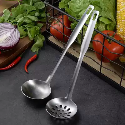304 stainless steel spoon hot pot special set spoon Malatang large porridge spoon household one soup shell colander