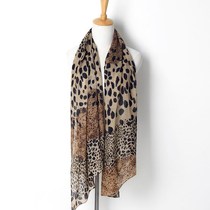 Women Leopard budged towel ladies chiffon scarf shawl scarf