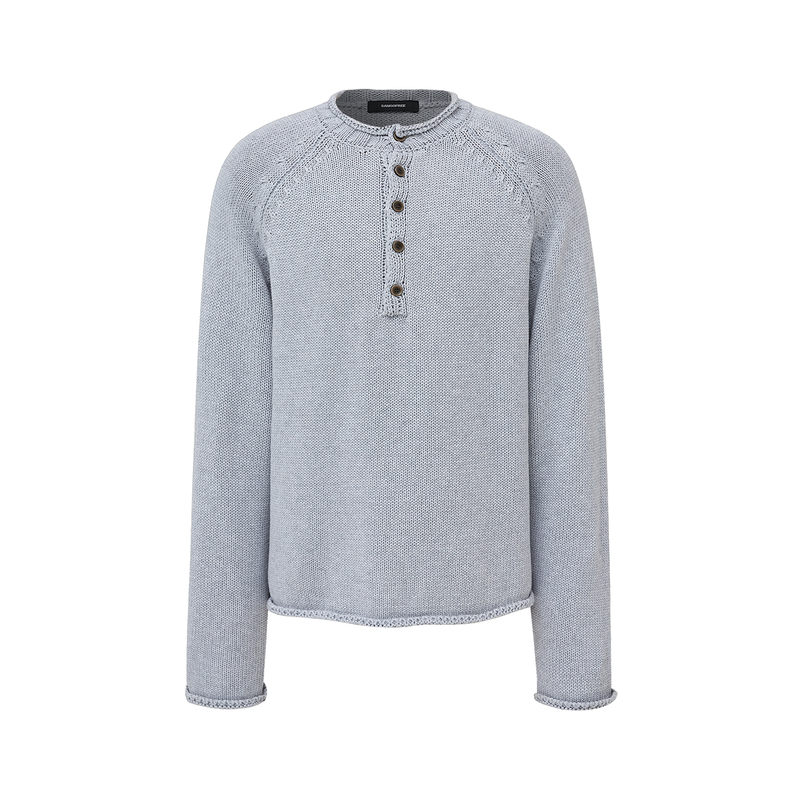 Sangofree'Woven Ridge' Heavy Gauge Chunky Knit Old Money Henry Collar Floral Trim Rolled Edge Knit Short Cardigan Sweater Sangofree'Woven Ridge' Heavy Gauge Chunky Knit Old Money Henry Collar Floral Trim Rolled Edge Knit Short Cardigan Sweater