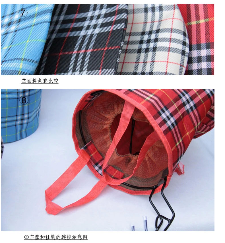 Panier pour vélo ME TOO en toile - Ref 2256453 Image 9