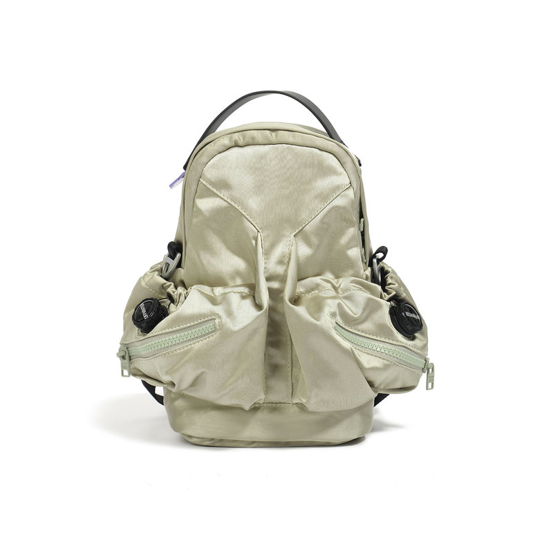 Offwinter Champagne-Colored Rocket Backpack, Fashionable Satin Family Matching Bag, Crossbody Shoulder Bag