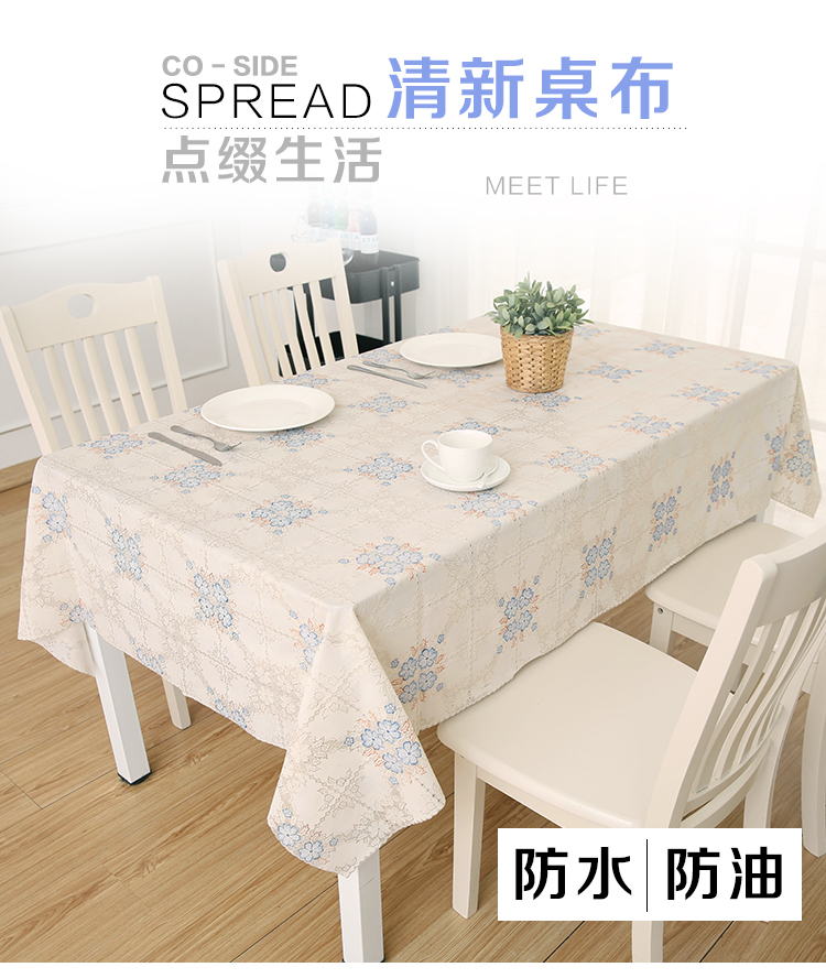 Chống thấm nước chống vảy không dầu dùng một lần hình chữ nhật tròn bàn cà phê nhựa PVC trong suốt bàn mat khăn trải bàn vải khăn trải bàn cao cấp