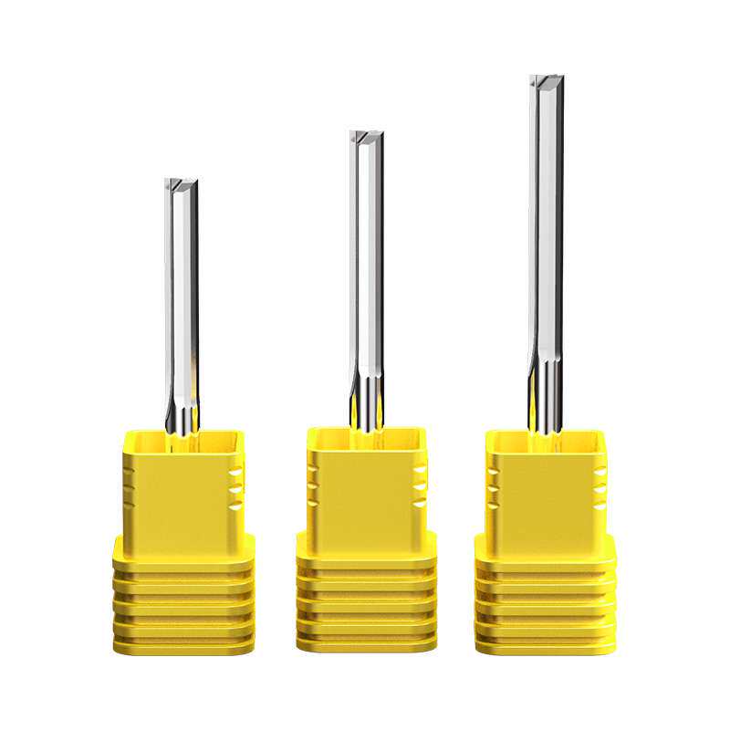 4mm6MM double-edged straight slot milling cutter MDF cutting knife woodworking slotting straight knife CNC engraving machine tool