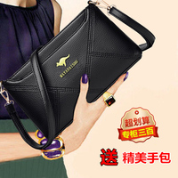 Genuine leather bag for women 2026 new fashion versatile crossbody bag women's clutch soft leather multi-layer mobile phone bag authentic
