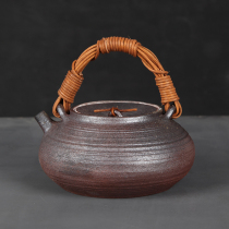 Ceramic cooking teapot large kettle household bubble teapot electric pottery tea cooker tea cooker handmade firewood kiln pottery lifting beam pot