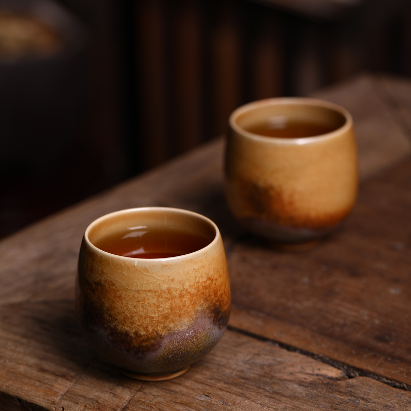 Imitation Chai Kiln Pure Handmade Egg cup Gongfu Tea with Jingdezhen Ceramic tea cup Tea Cup Single Cup Master Cup