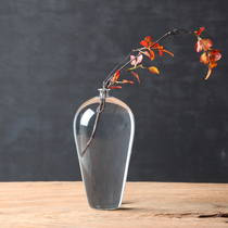 Liuhtang Japanese transparent glass vase modern home living room ornaments plum bottle branches hydroponic flower arrangement