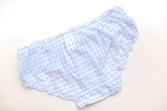 Han Fan Công chúa Gió Hải quân Gió Dâu lưới Phối cảnh Đầm ren tươi eo thấp Quần lót tam giác Cotton quan lot dep