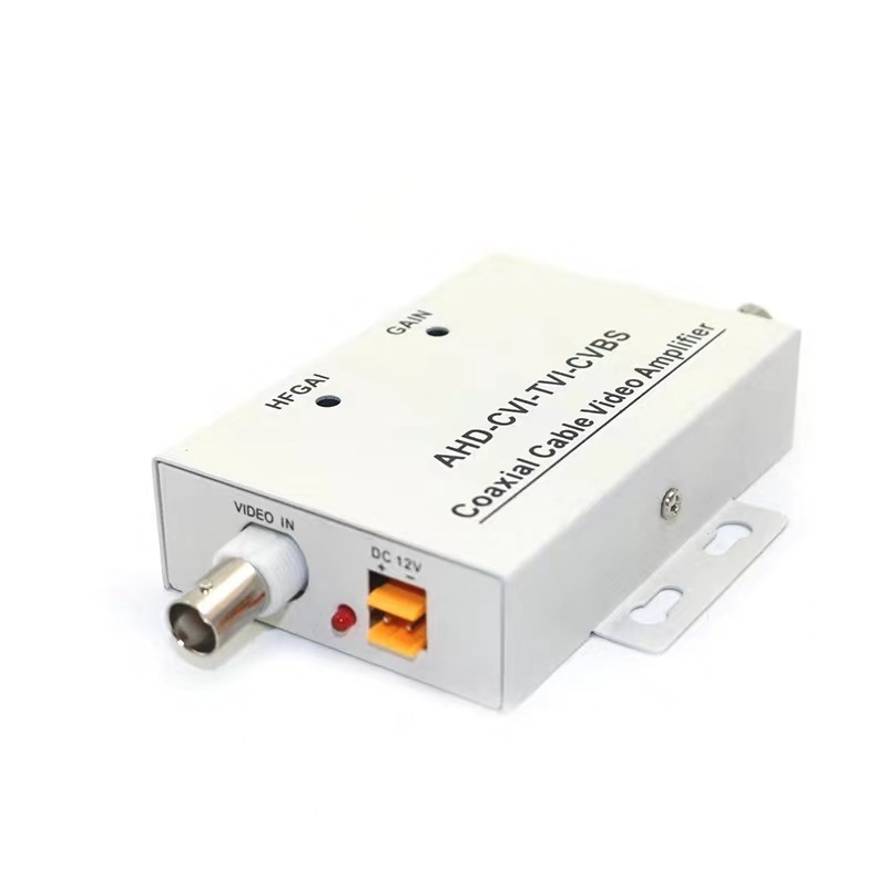 BNC Analog Film Signal Amplifier Coaxial Cable Surveillance Photographic Lens Transfer Equipment 12V Noise Reduction Extender