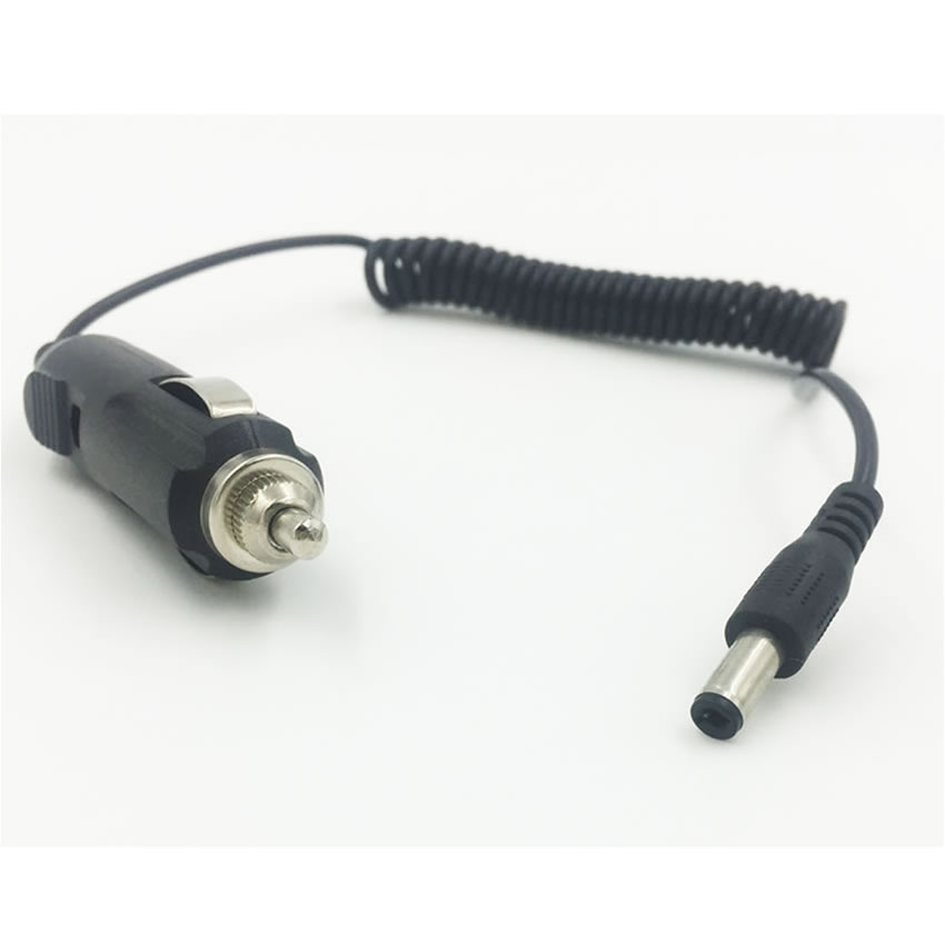 Car 12V Output point smoke lighter spring lengthened wire Display on-board car charging source 5521 power connector