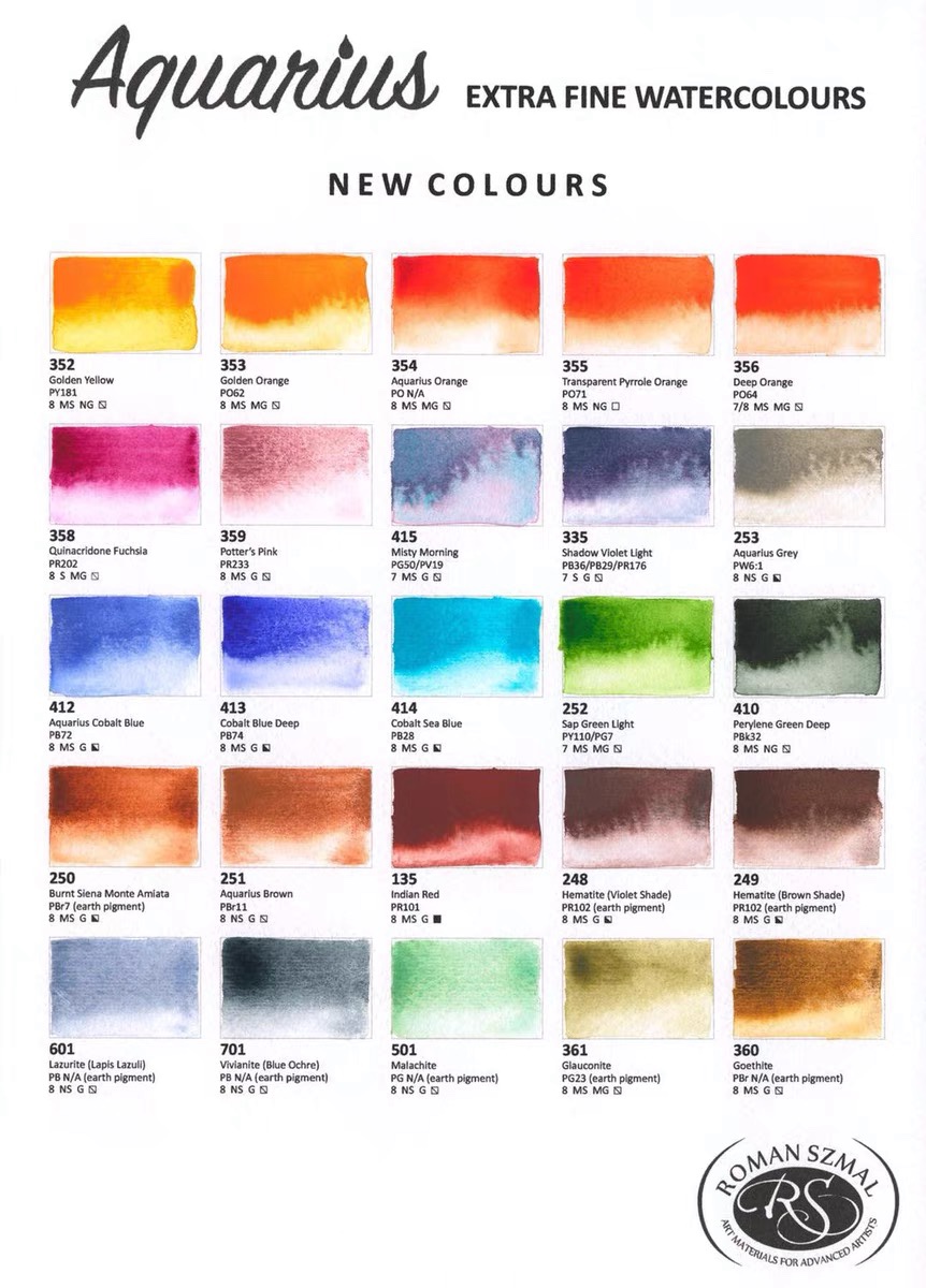 Polish Rs Watercolor Paint Solid full block New color Doggy early morning 415 Imports of small crowdsourced watercolor Domestic spot