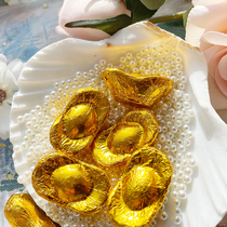 Shunde Sources Small Gold Dollar Treasure Chocolate Model Casual Snacks Wedding Celebration of Festive Sugar Fruit Fun Companion Gift of the Year