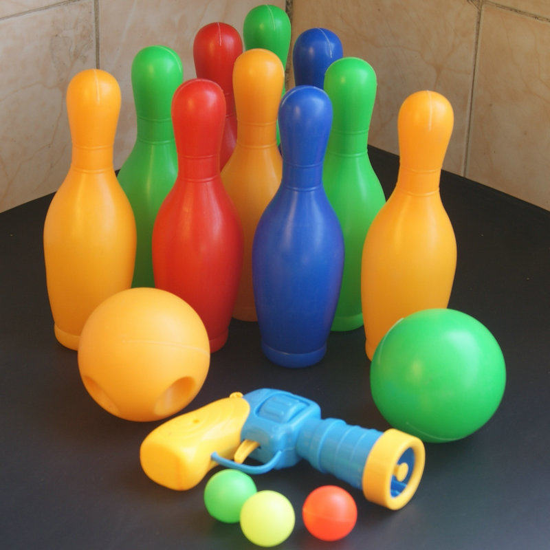 Inside and outside games Toys bowling Family Gathering Small game Children Interactive Toys Ball Ball Plastic Ball Bottle