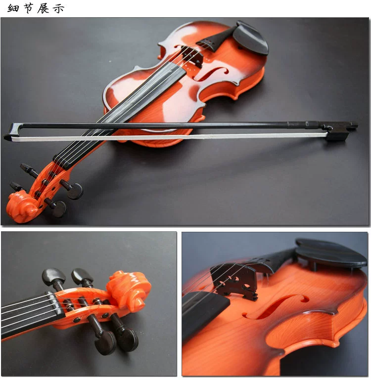 Nhạc cụ mô phỏng đồ chơi trẻ em violon có thể được chơi với nơ cung dây nhạc khai sáng đàn đồ chơi cho bé