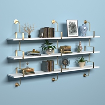 Wall lined shelves shelving shelving shelves Shelves Shelves Beauty-A-shop Living room Wall Shelves Multilayer