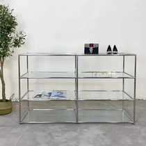 Clothing Store Shoes Bag Ornament Transparent Glass Display Case Shop Windows WINDOW CONTAINING DISPLAY SHELF MULTILAYER SHOW SHELF