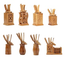 Tea and bamboo Kung Fu tea set Spare parts Bamboo tea ceremony six gentlemen set Tea mat Tea spoon Tea art tool Tea clip