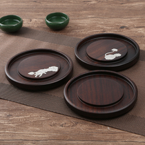 Ebony solid wood tea channel pot bearing dry foam table base Tea Cup cushion pot purple sand tea pot cushion bracket sub tea set accessories