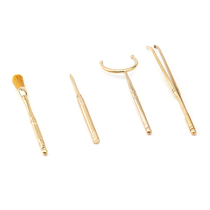 Tea ceremony pure copper tea clip wash cup clip kung fu tea clip set tea tweezers tea cup clip six gentlemen tea set accessories