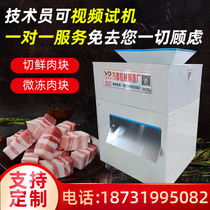 Small Chicks Block Machine Commercial Chopped Duck Goose Block Machine Multifunction Electric Stainless Steel Fully Automatic Cut Rabbit Meat Machine
