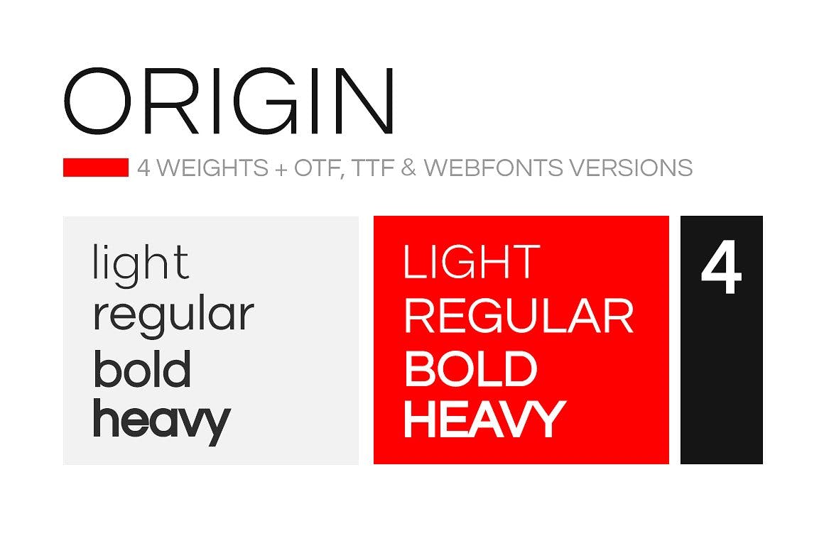 时尚现代Sans-Serif字体+Web字体设计素材模板