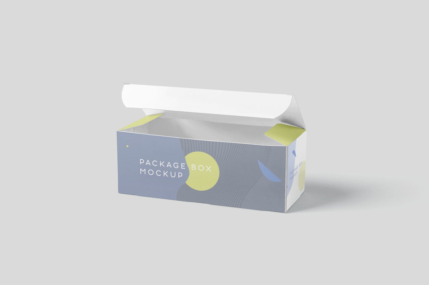 宽矩形包装盒外观设计效果图样机 Package Box Mock-Up Set – Wide Rectangle设计素材模板