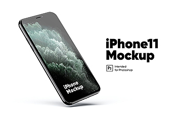 时尚高端简约好用的高品质iPhone 11 APP UI样机展示模型mockups