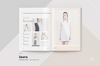 女装时尚杂志企业产品画册模板 Lookbook – Inara
