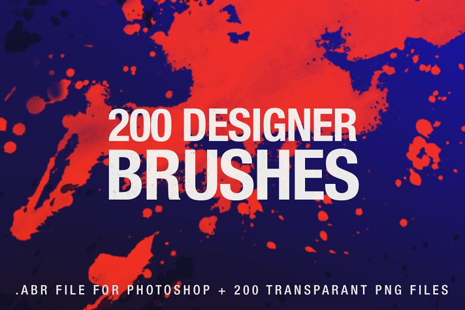 200个设计师PS笔刷 200 Designer Brushes for Photoshop设计素材模板