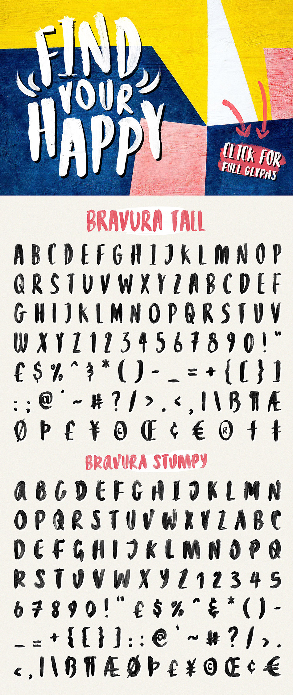 大胆的SVG字体 Bravura SVG Font Duo & Extras!设计素材模板