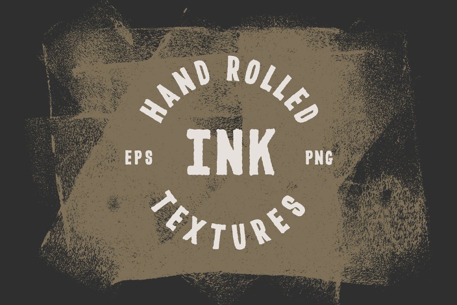 肌理手绘背景纹理 Hand Rolled Ink Textures设计素材模板