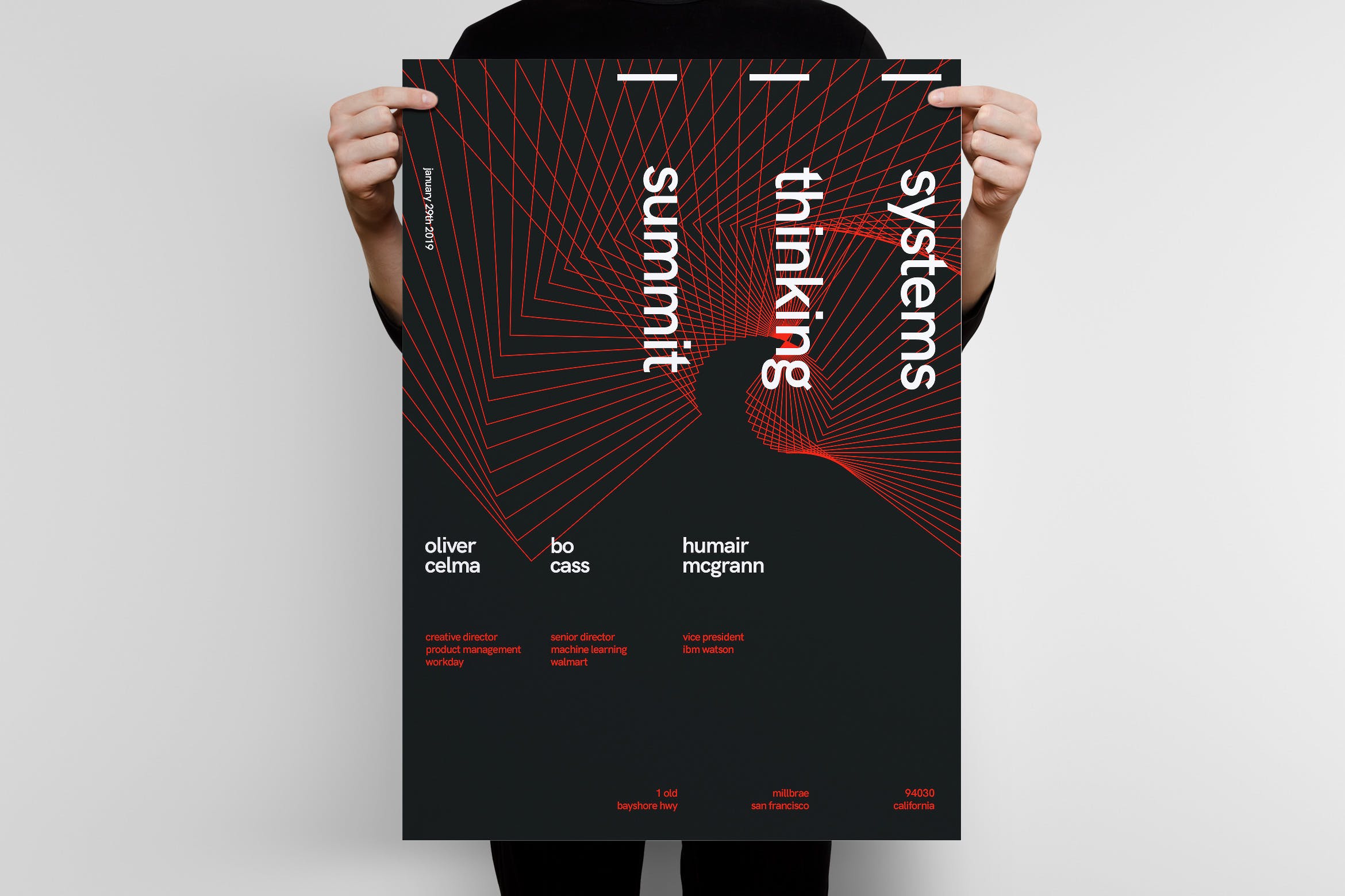 行业峰会大型会议宣传海报设计模板v2 Systems Thinking Summit Poster Template 2设计素材模板