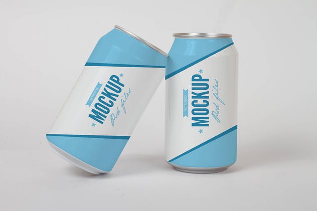 碳酸饮料易拉罐外观设计样机模板 Drink Soda Can Mock Up设计素材模板