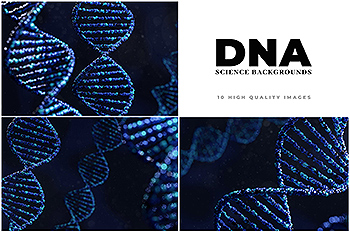 10款DNA链条高清背景图片素材 DNA – 10 Science Backgrounds