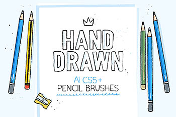 Ai手绘笔刷 Hand-drawn pencil AI brushes