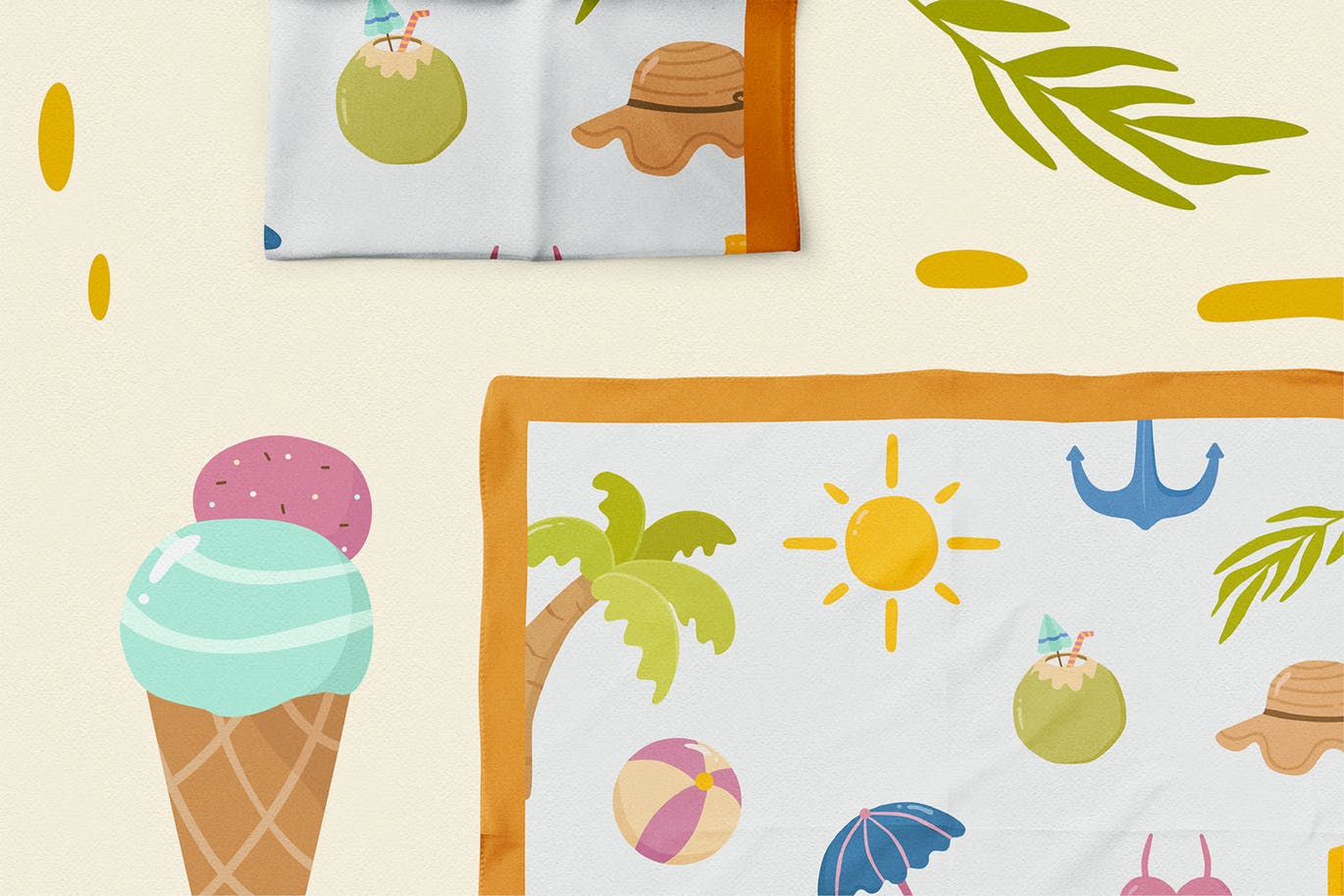 夏日元素矢量剪贴画素材 Summer Vector Clipart Pack设计素材模板