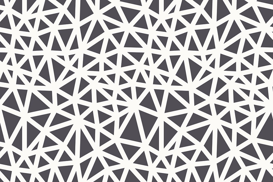 无缝模式三角形背景纹理素材 Triangles. Seamless Patterns. Set 2设计素材模板