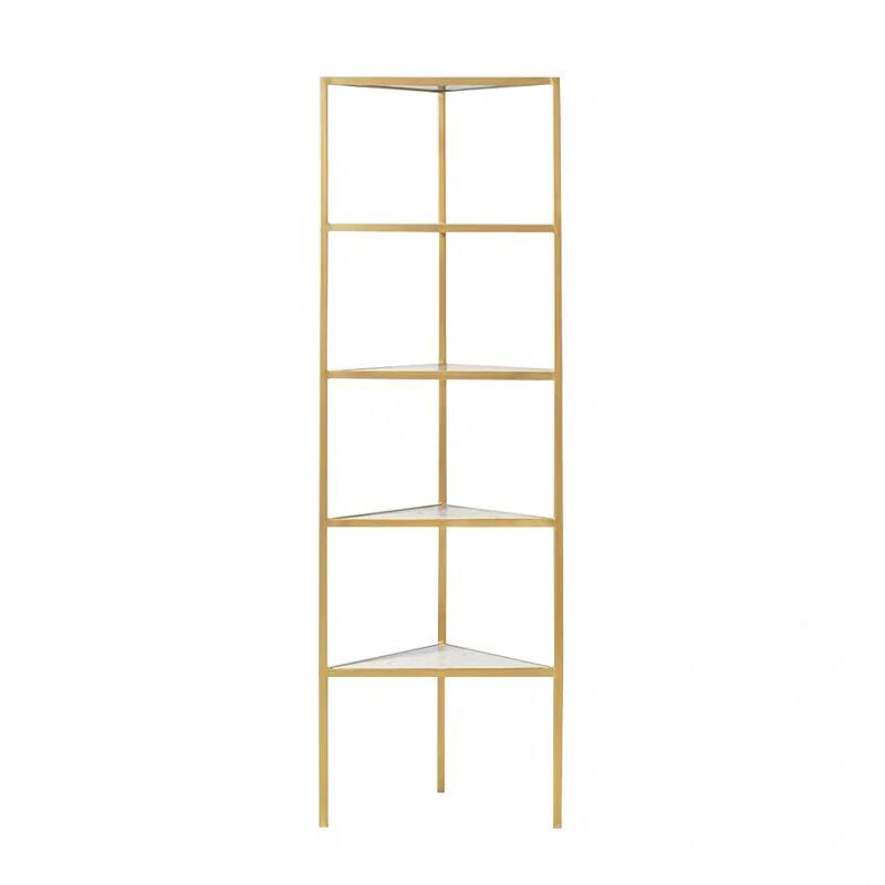 Wall Corner Shelve Shelf Living Room Wall Corner Multilayer Tripod Corner Bookcase Bedroom Flower Racks Iron Art Containing Deck Shelf