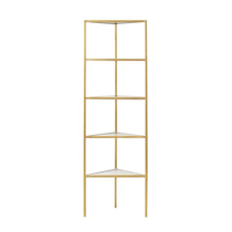 Wall Corner Shelve Shelf Living Room Wall Corner Multilayer Tripod Corner Bookcase Bedroom Flower Racks Iron Art Containing Shelf