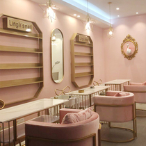 Nordic minimalist mealshop nail polish Nail Polish Wall Shelf Multilayer Cosmetic Show Shelves Beauty Shop Containing Shelf